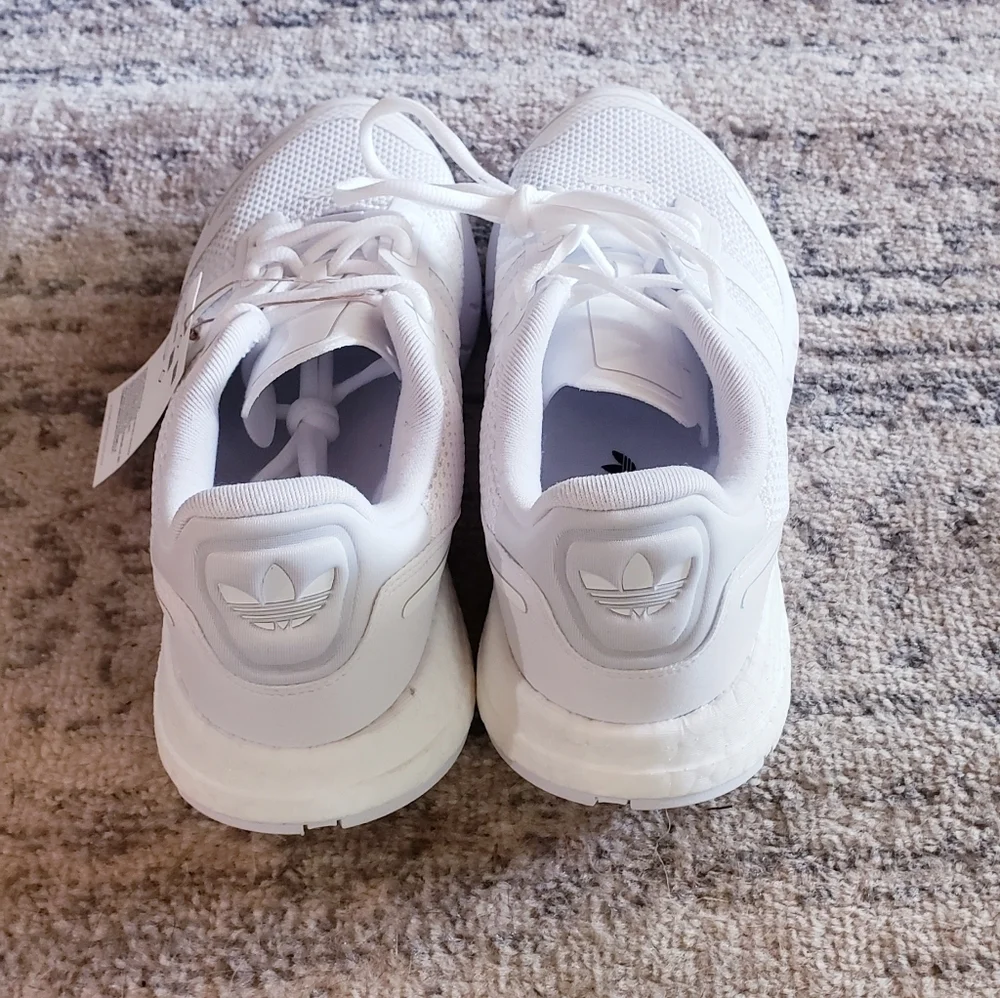 Adidas ZX 1K Boost White Sneakers NEW